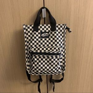 Vans Black and White Checkered Backpack